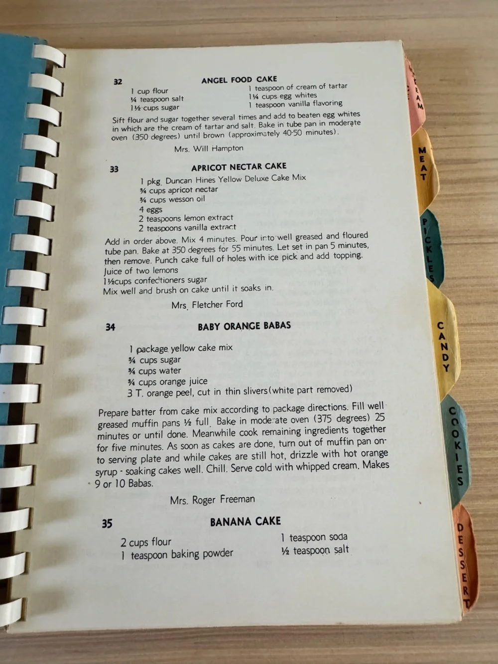 Vintage Recipe Cookbook Lot Spiralbound paperback